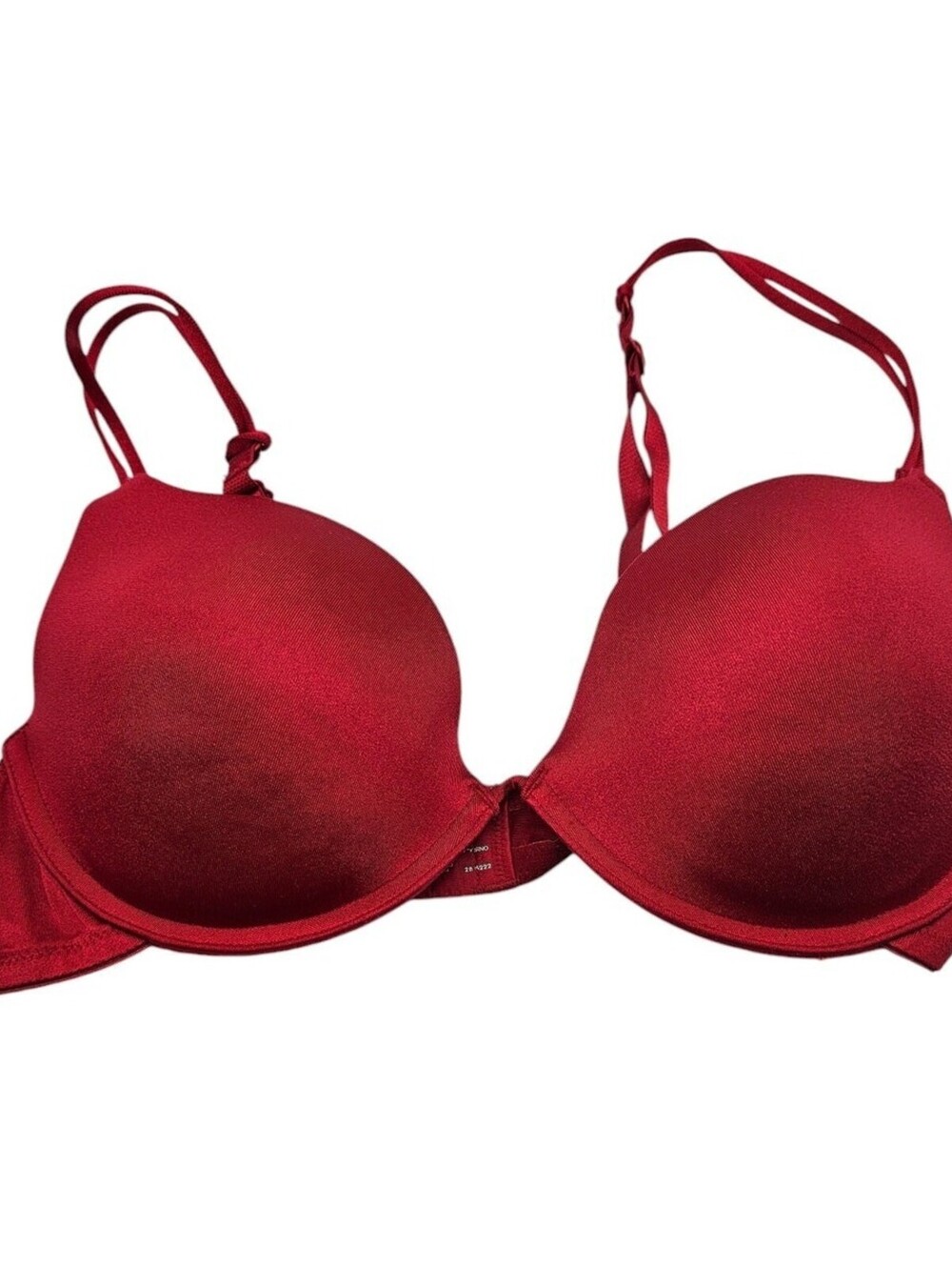 Vintage Y2K Ambrielle Womens Sz 38B Padded T Shirt Bra Cherry Red